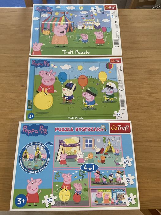 Zestaw puzzli Świnka Peppa ,,Trefl” 3+