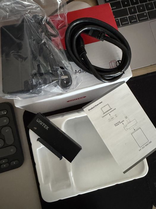 Czytnik dysków Unitek USB 3.0 - SATA III 2,5"/3,5" dysk HDD SSD Adapter + zasilacz NOWE