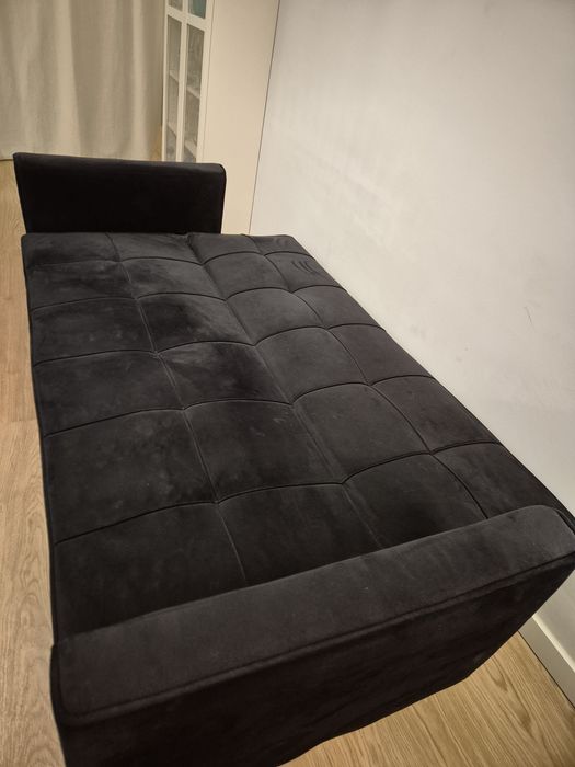 Sofa veludo preto