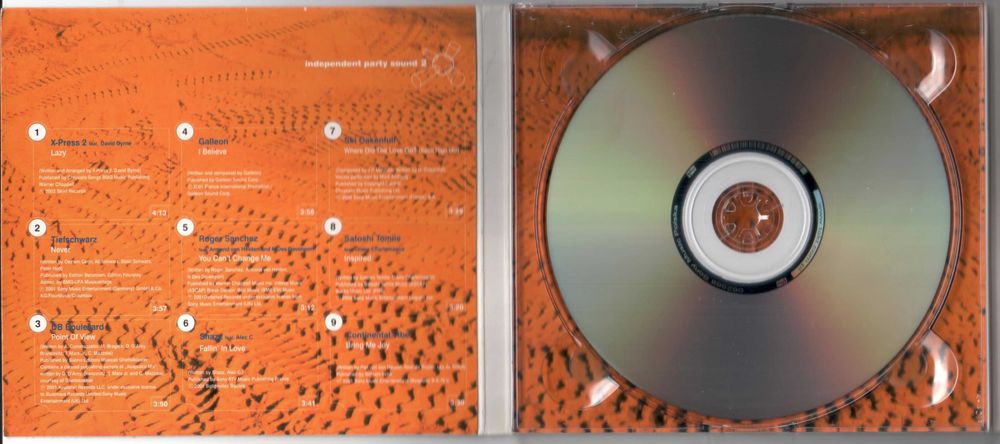CD Independent Party Sound 2: Tiefschwarz, Roger Sanchez i inni