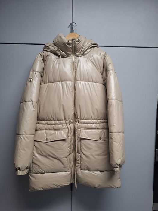 Beżowa kurtka damska na zimę rozmiar XXL