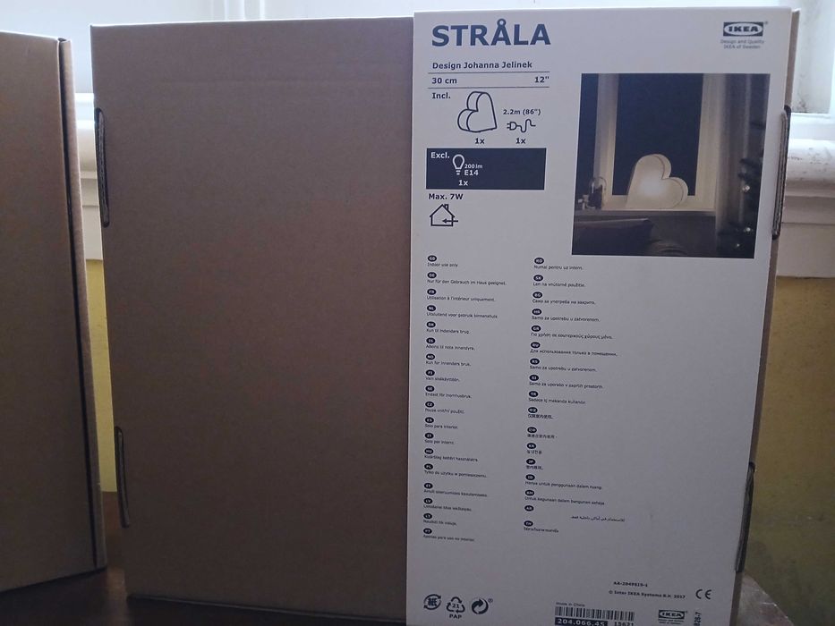 Dois candeeiros sträla coração ikea + 2 chávenas de café coração