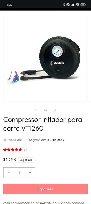 Compressor bomba de ar para carro