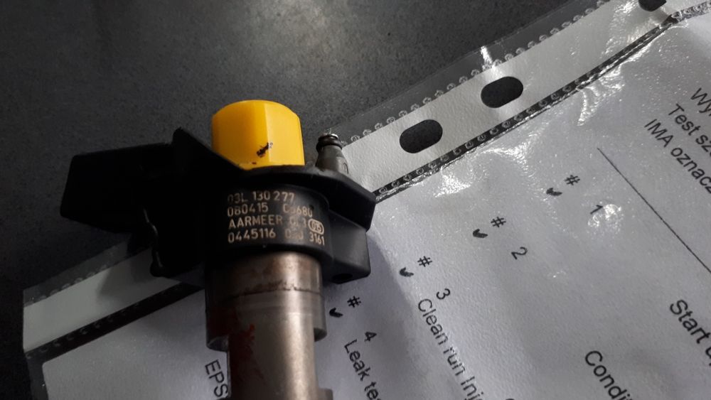 Wtryski 03L130277 sprawdzane w Boschu