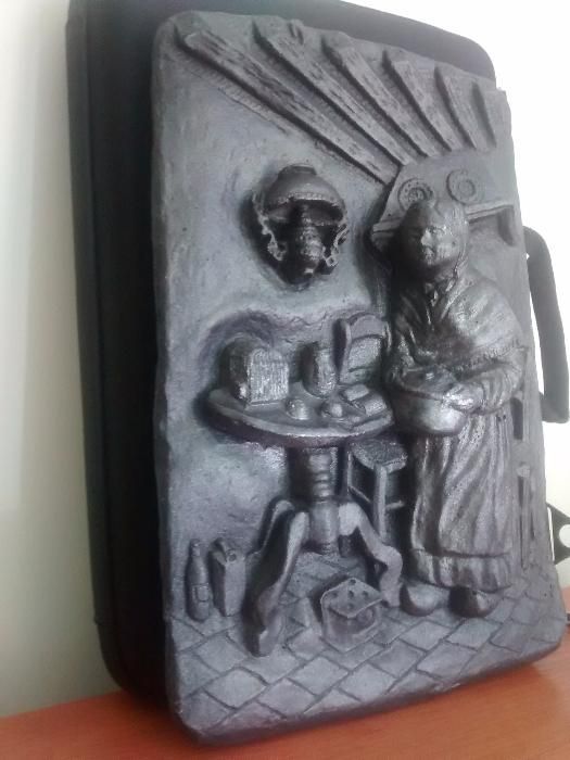 Płaskorzeźba odlew gipsowy - obraz 3D rzeźba