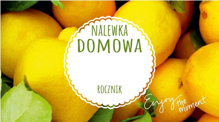 Etykieta Modern nalewka cytrynowa 10szt bimber