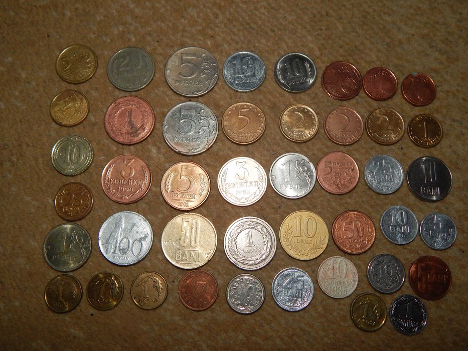 Монеты монетки лот монет деньги разных стран коллекционные нумизматика