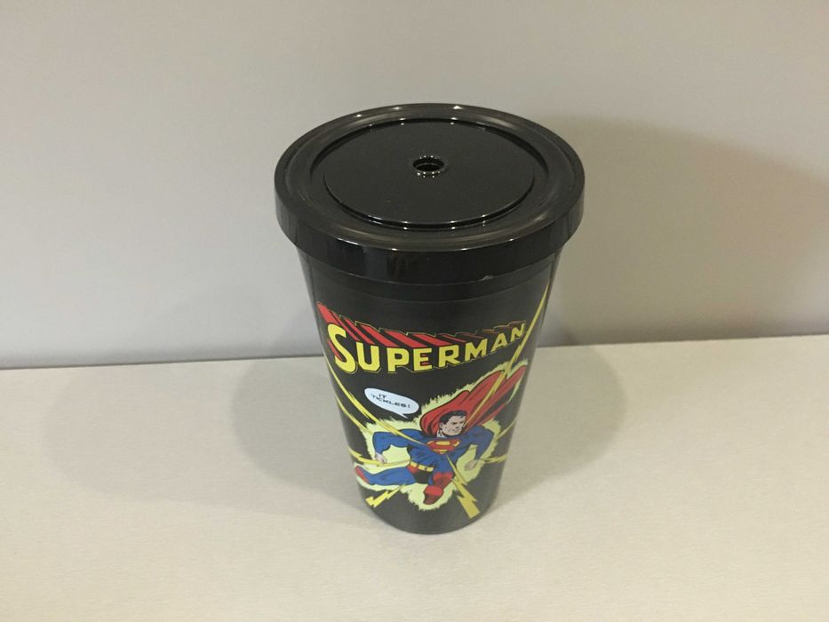 Стакан з кришкою під трубочку Superman usa