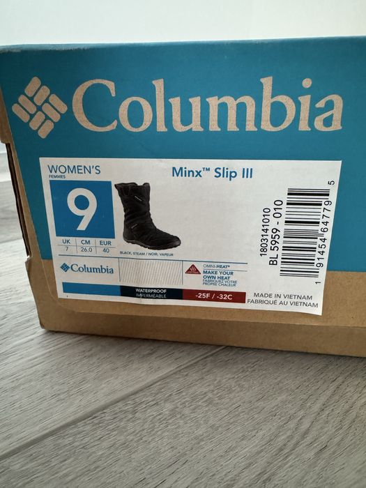 Чоботи жіночі columbia minx slip iii 1803141