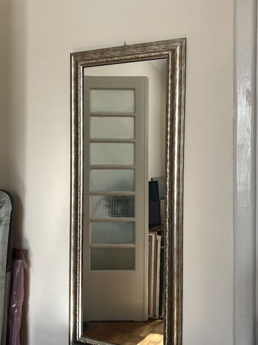 Lustro IKEA srebrne przecierane stylizowane