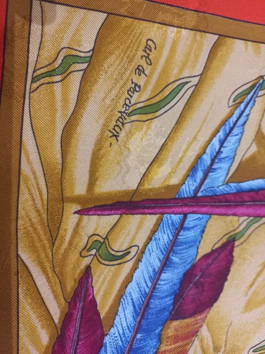 Husta jedwab-Hermes- Paris.Christopher-Columb-oryginal-stan jak nowa.