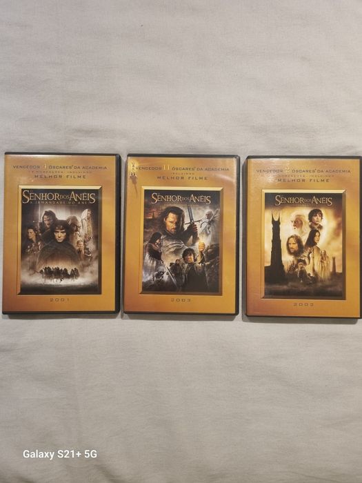Pack 3 DVD's duplos Senhor dos Anéis (Trilogia)
