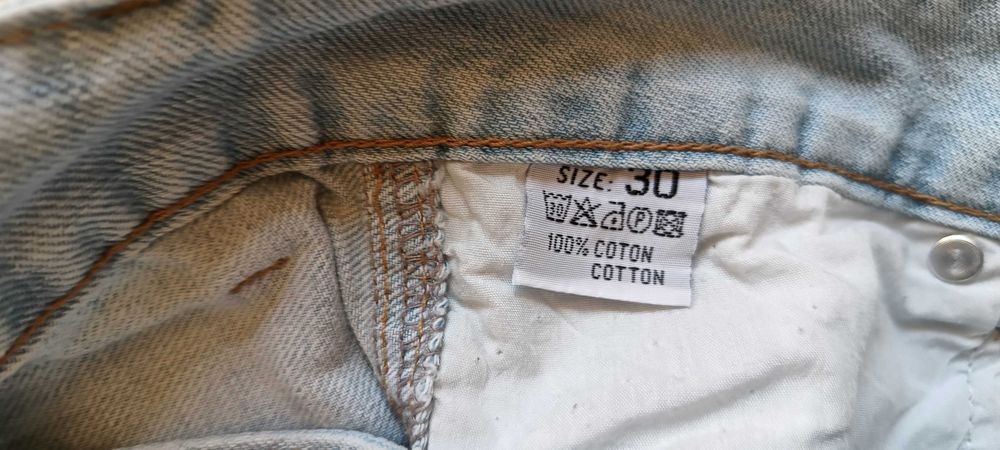 Popper's jeansowe spodenki męskie bermudy rozm. 30 pas 80cm