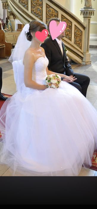 Suknia Ślubna Księżniczka rozmiar 38 (M) Lublin z Salonu Demi