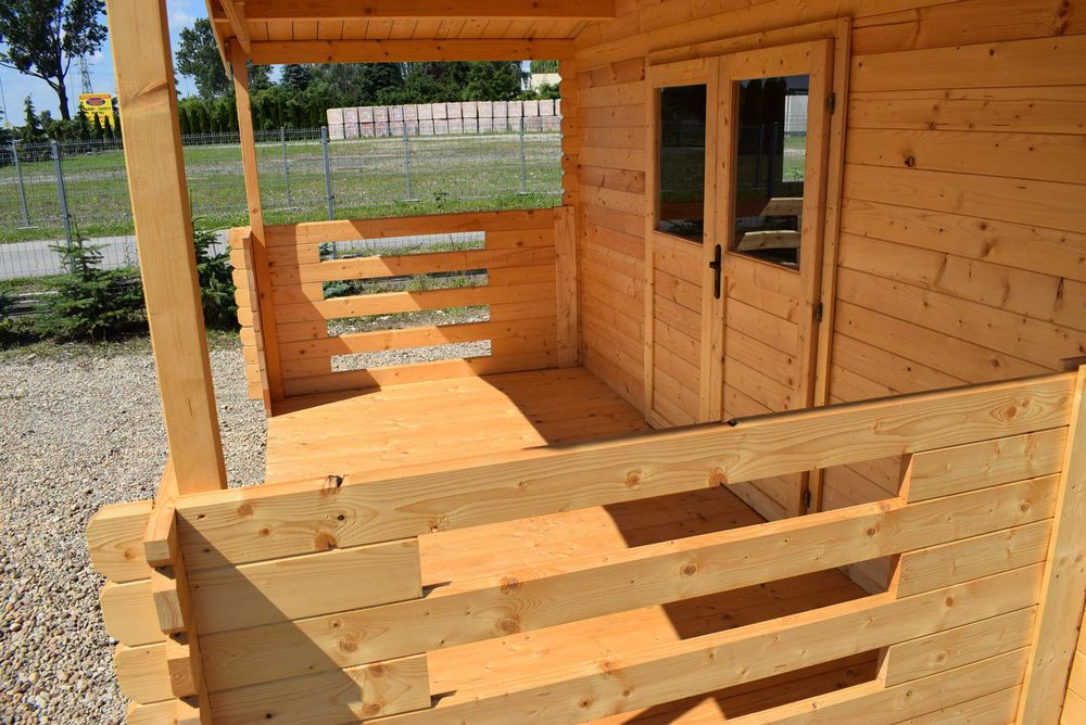 od zaraz MASYWNY domek letniskowy drewniany+taras*6x4*24 m2*ściany34mm
