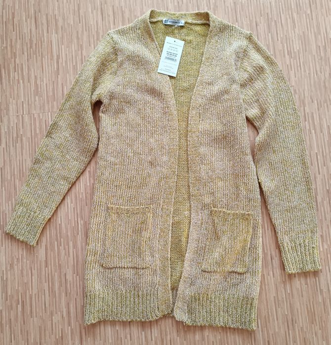 Nowy sweter kardigan Szachownica L