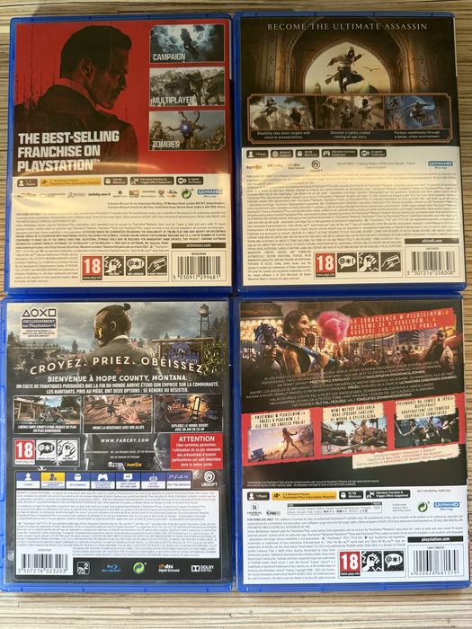 Gry PS5 COD Modern Warfare 3, far cry 5, Dead Island, AC  Mirage