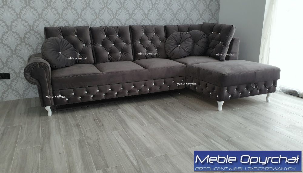 PRODUCENT!! NOWOŚĆ  !!! narożnik glamour kryształki NR.76