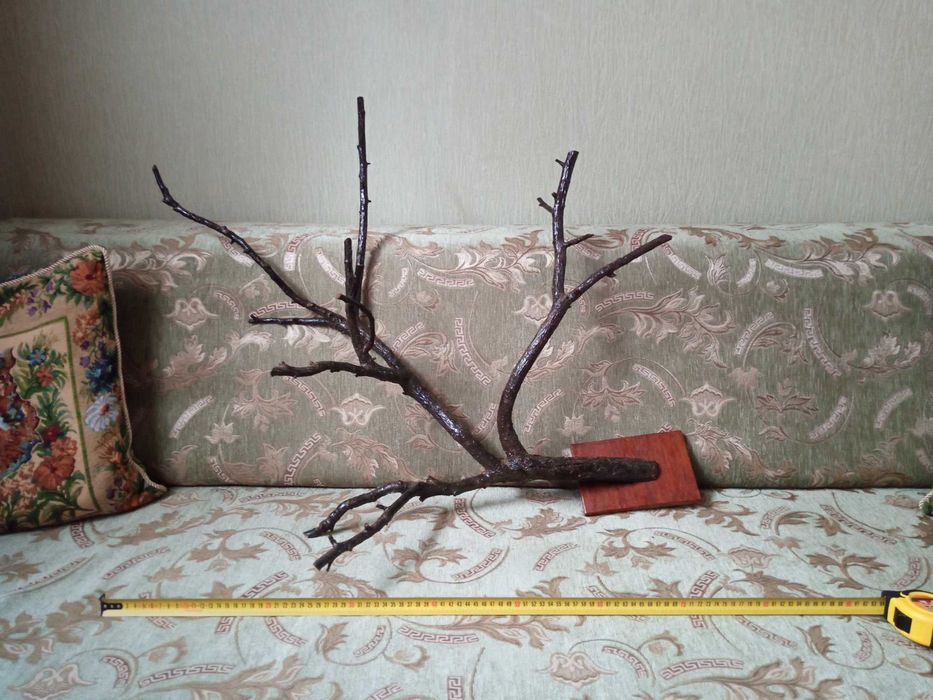 Декор для стін, роги з гілля дерева