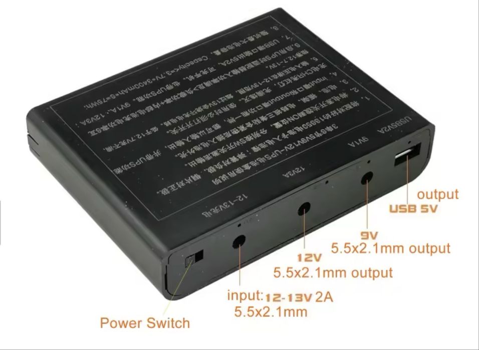 Безперебійник для роутера 9В 12В