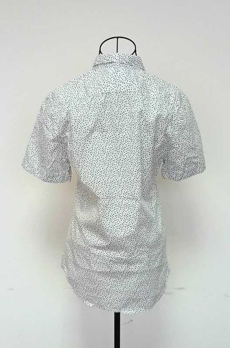 Camisa manga curta - branca com desenhos - S slim fit - Zara