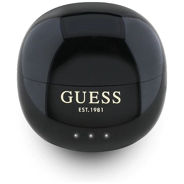 Słuchawki TWS Guess Glossy Effect Egg Shape Printed Classic Logo - cza