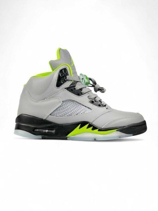 Кросівки Nike Air Jordan 5 Retro Grey/Green premium | Кроссовки Найк чоловічі