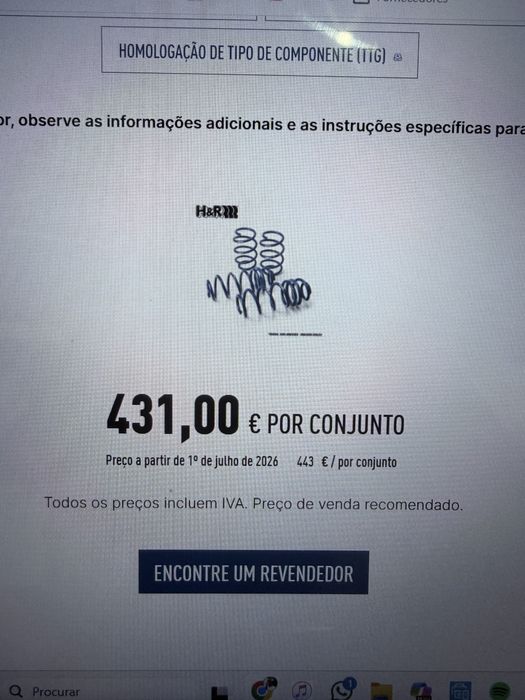 Molas rebaixamento HR Tesla Model 3