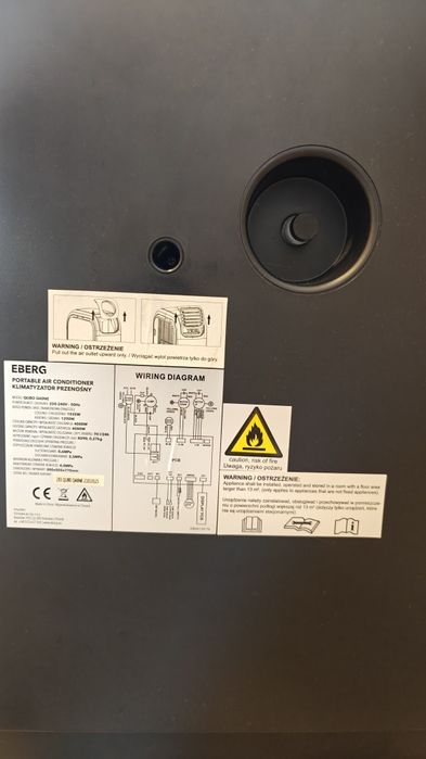 Klimatyzator przenośny EBERG QUBO 4,1kW LCD WiFi