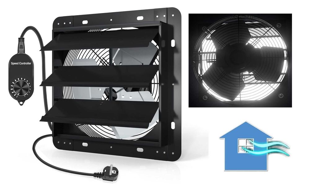 Wentylator Przemysłowy Ścienny Aygrochy 300mm 1520m³/h 56W