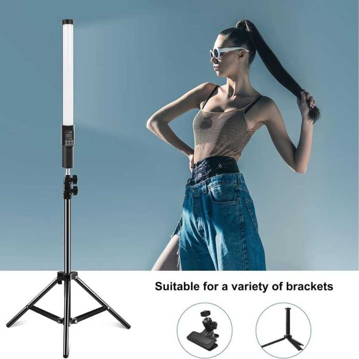 Luz Led RGB com Tripé Extensível (NOVOS E PROFISSIONAIS)