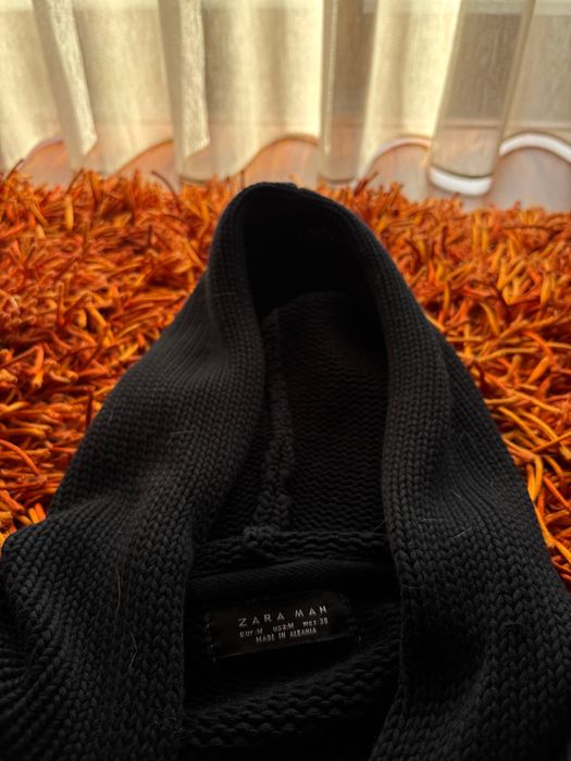 Casaco de malha com capuz