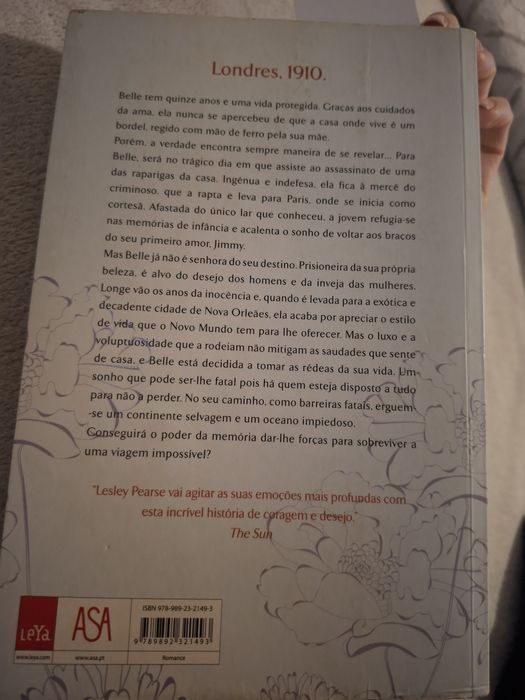 Livro sonhos proibidos, Lesley Pearse