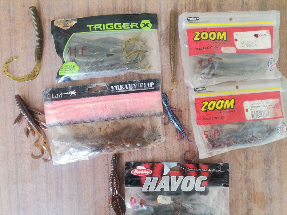 Amostras vinil para Achigã