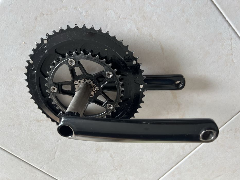 Pedivela titanium 165 mm shimano eixo 24mm
