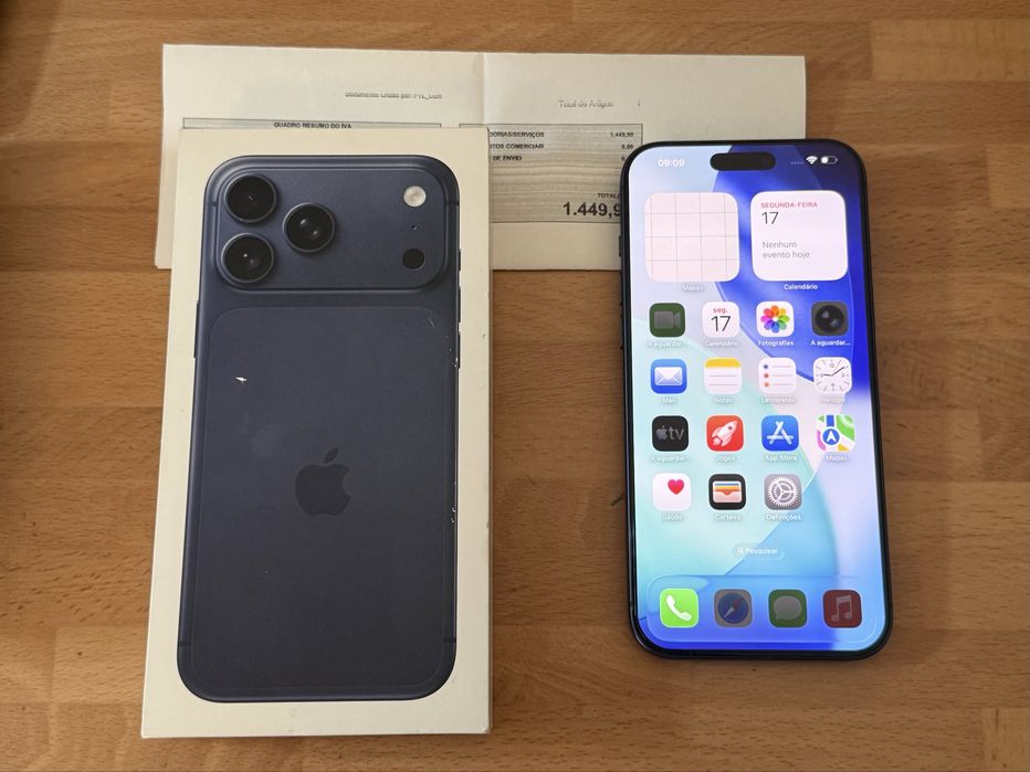 Iphone 17 pro max 256gb  desbloqueado 3 anos garantia(ACEITO RETOMA)9