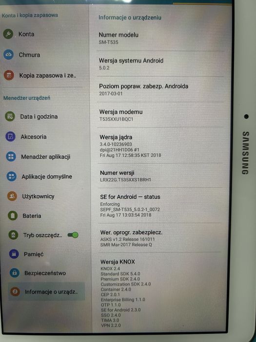 Tablet Samsung Galaxy Tab 4