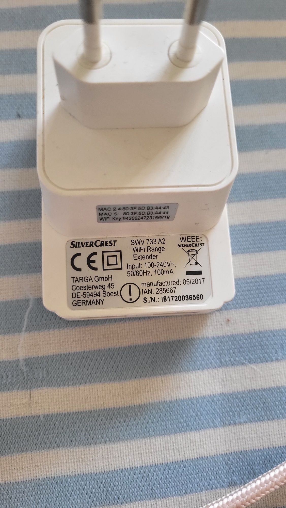 Repetidor wifi Silvercrest SWV 733 A2 2 3 Repeater Repetidor