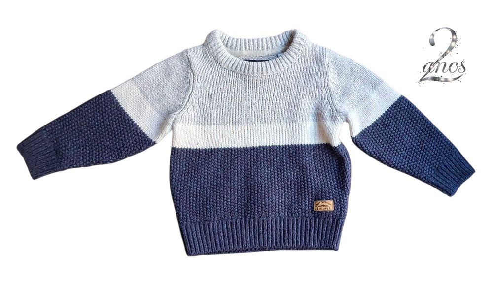 Camisola Cinzenta e Azul C&A 2 anos