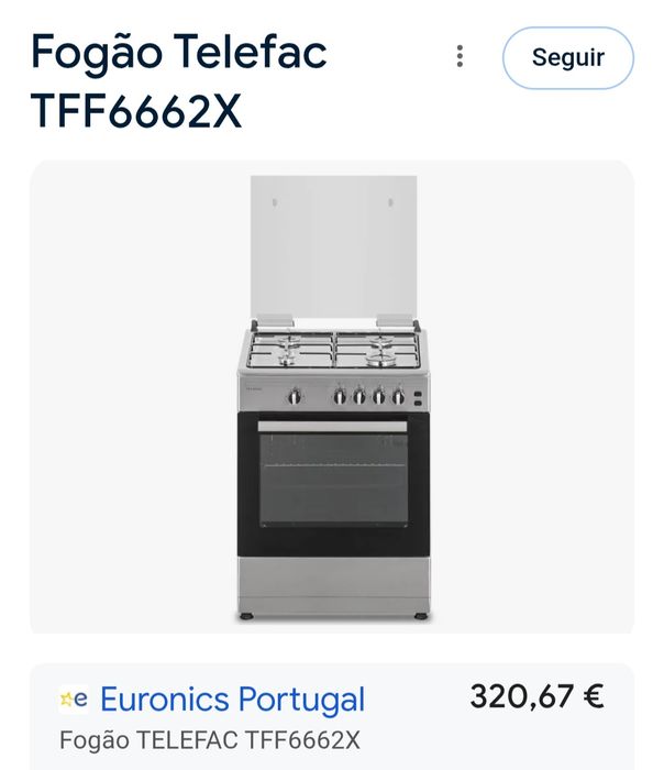 Fogão telefac tff6662x(novo)