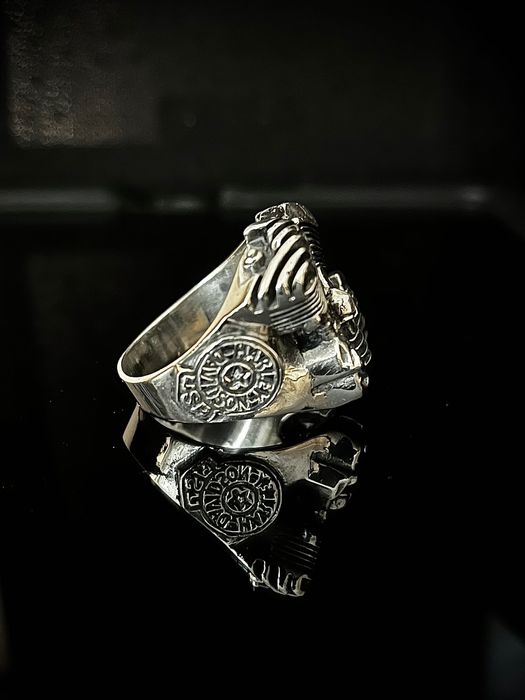 Idealny prezent .Srebrny sygnet “ śilnik Harley Davidson „ 1929-39r