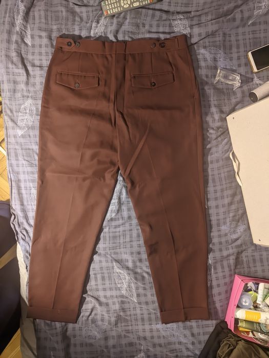Чоловічі брюки Calvin Klein (Вовна/Шерсть). Нові. Розмір 50(M/L) Бордо