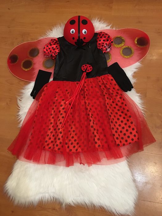 Vestido a Joaninha de Carnaval