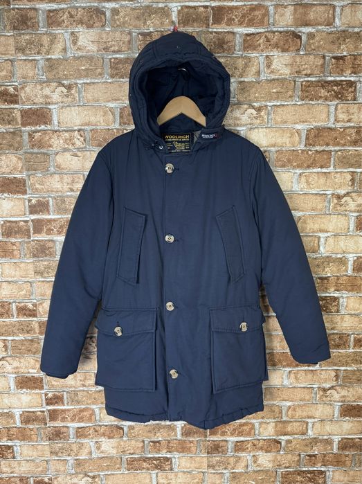Пуховая парка Woolrich Arctic Parka мужская темно синяя (оригинал)