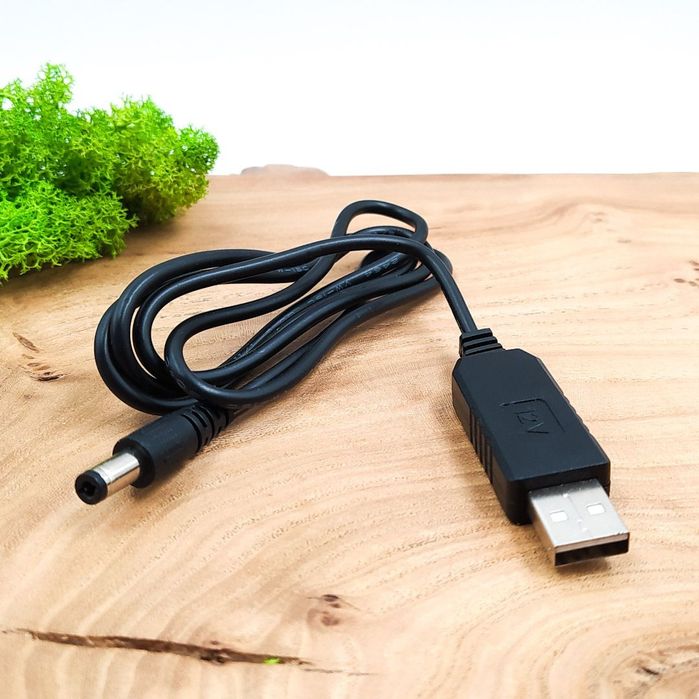 Кабель живлення для роутера USB -  DC 12V (посилений, надійний)