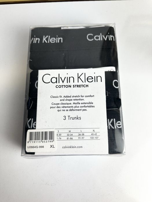 Czarne męskie bokserki calvin klein xl