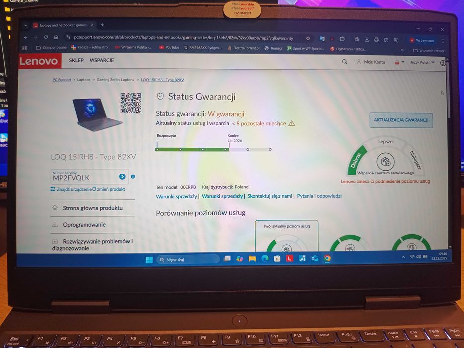 Lenovo LOQ-15 i5-13420H/16GB/512/RTX3050/144Hz
