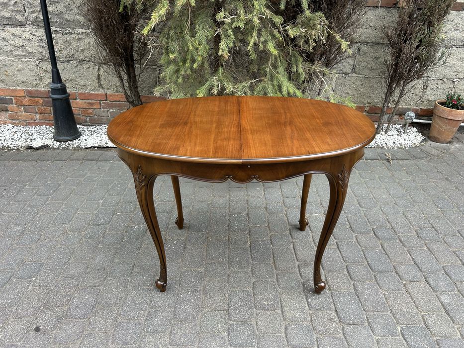 Stylowy Stół Ludwikowski Rozkładany Ludwik Mały Zgrabny ! Po Renowacji