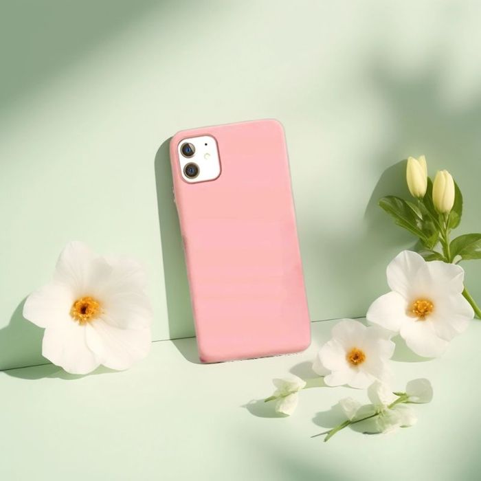 Etui do Apple iPhone 12 Stylowe Wysokiej Jakości TPU Różowe