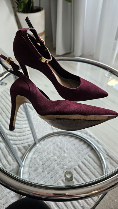 Czółenka szpilki burgund 38 Riccovero